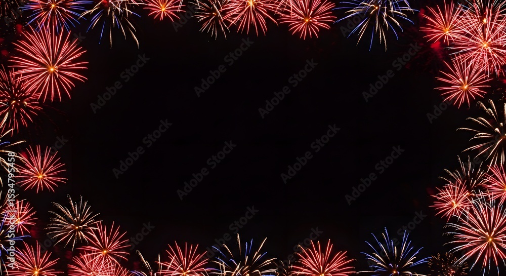 Fototapeta premium 4th of july product placement frames