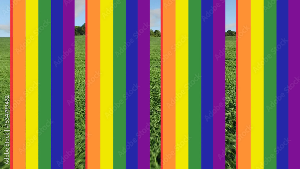 LGTBI Rainbow 5 Styles Horizontal Transitions 1 MOGRT 492 Stock ...