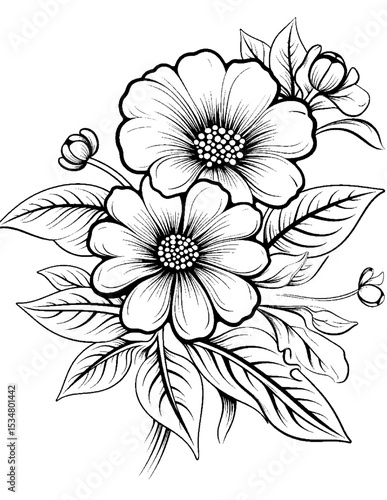 Black and white color pages
