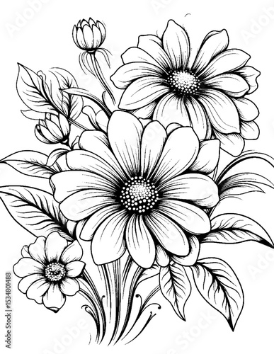 Black and white color pages