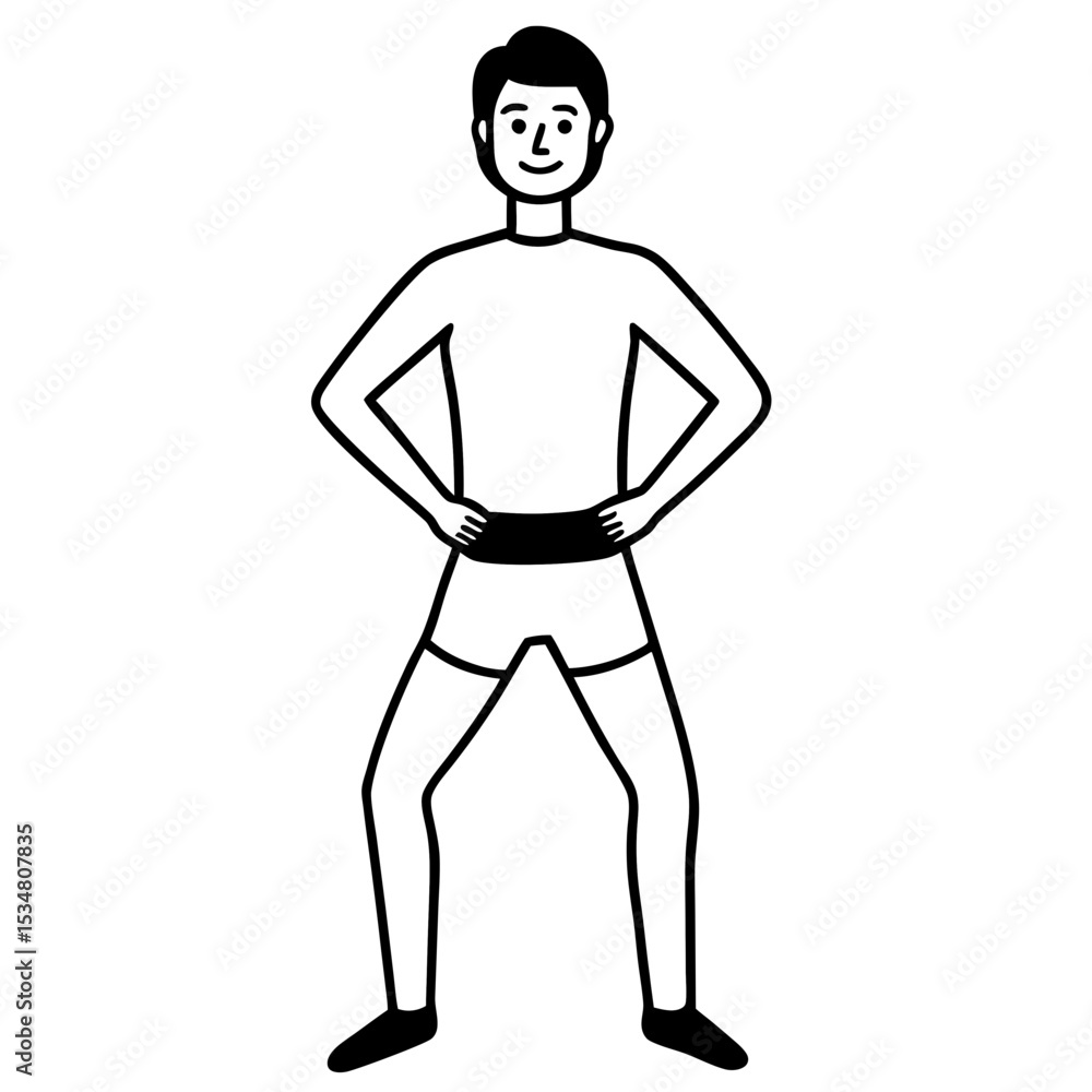 Fototapeta premium basic-standing-poses--learn-proportions---posture