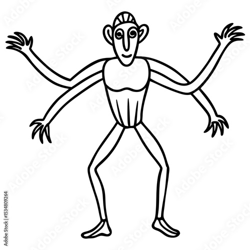 Wallpaper Mural croquis-in-exaggerated-long-limbs-style Torontodigital.ca