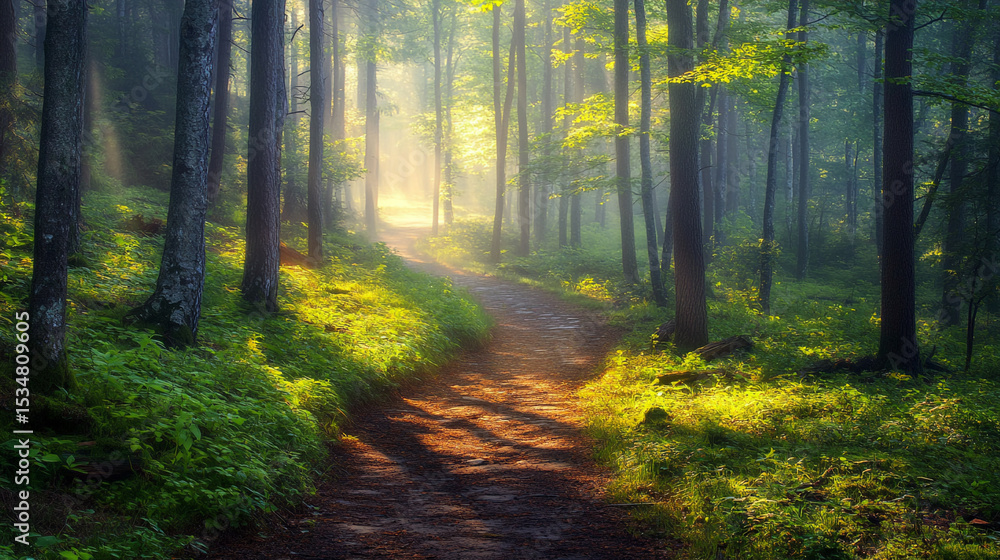 sun rays in the forest sun rays in the forest