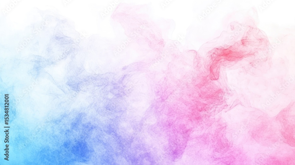 Fototapeta premium Soft pastel color background with abstract watercolor textures and gentle gradients