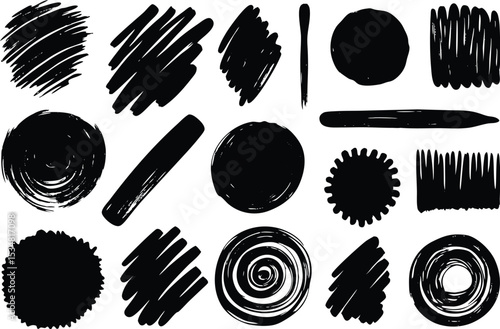 Adobe Illustrator Artwork set of pint broush