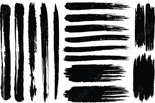 Adobe Illustrator Artwork set of pint broush