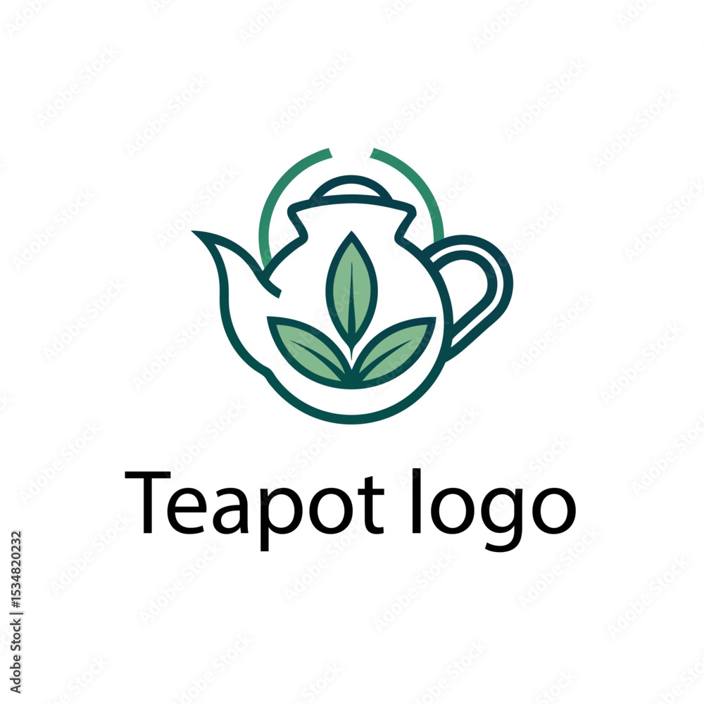 Fototapeta premium Teapot logo