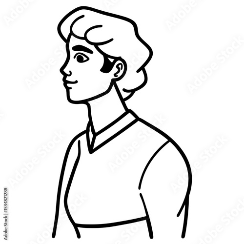 Wallpaper Mural profile-croquis-with-one-hand-on-hip Torontodigital.ca