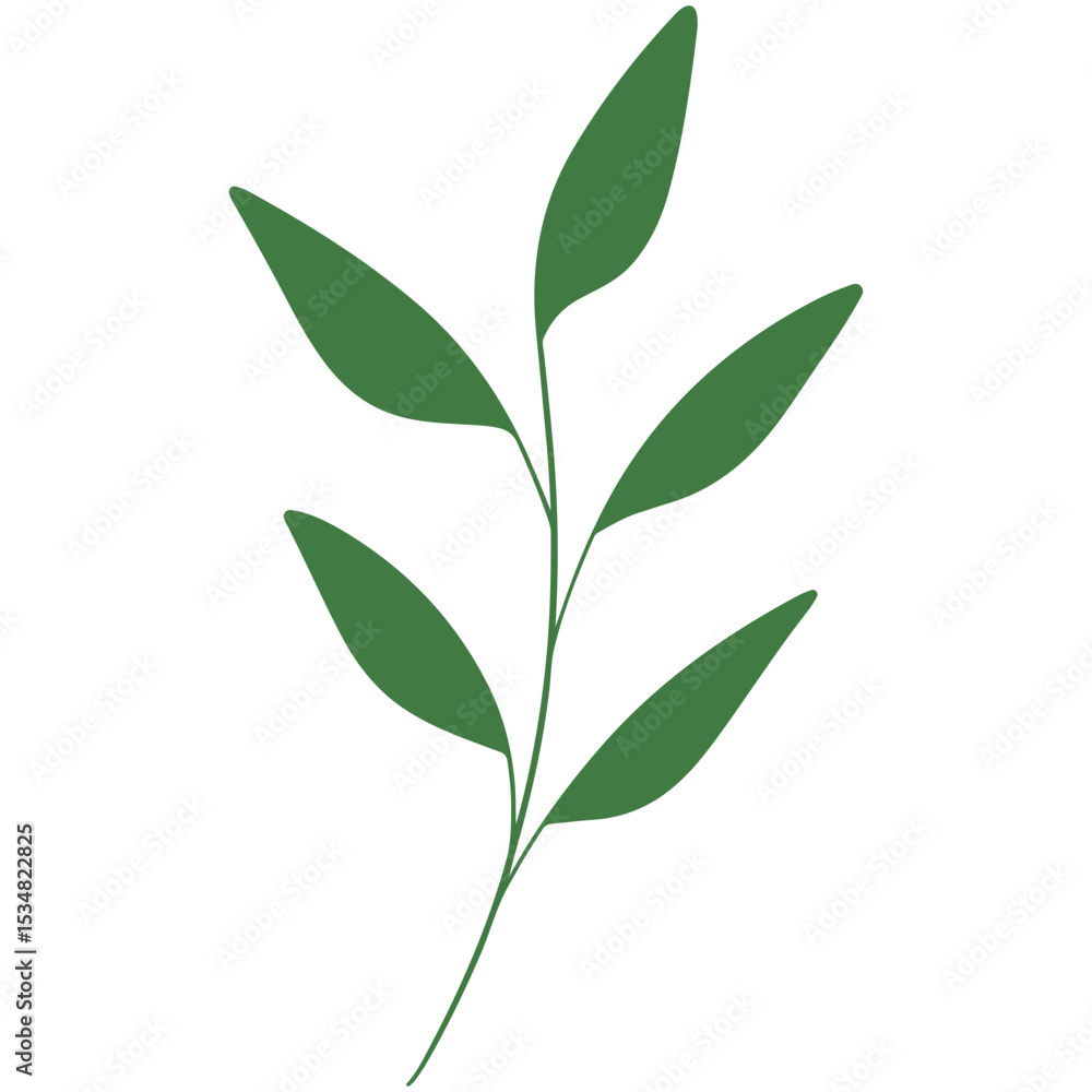 Fototapeta premium vector illustration of an abstract leaf