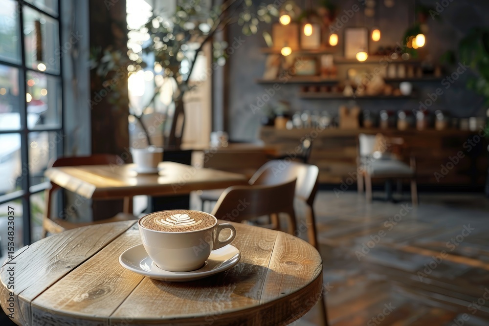 Pixel Perfect Image of a Stylish Coffee Shop Featuring a Cozy Atmosphere Pixel Perfect Image of a Stylish Coffee Shop Featuring a Cozy Atmosphere