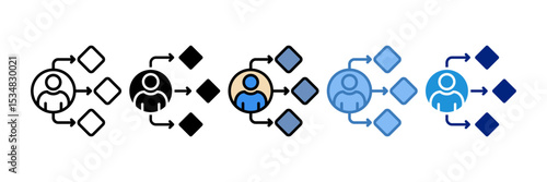 Approval Workflow Icon Element For Design