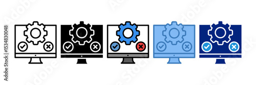 Testing Suite Icon Element For Design