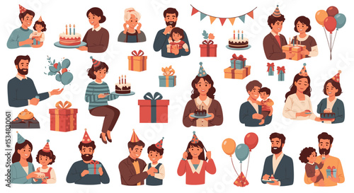 Celebrating Milestones and Joyful Gatherings A Collection of Families Enjoying Special Birthday Moments