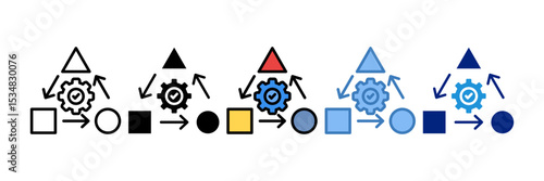 Dependency Management Icon Element For Design