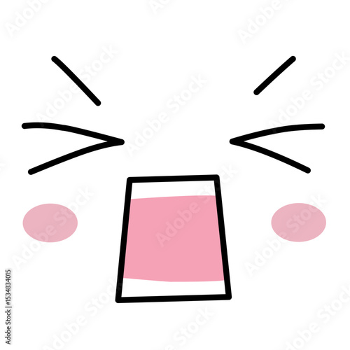 kawai face vector