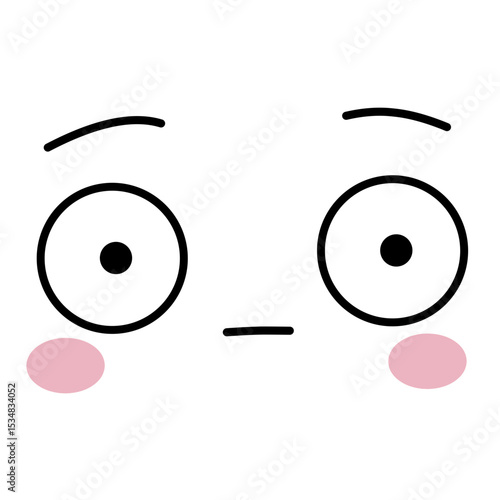 kawai face vector