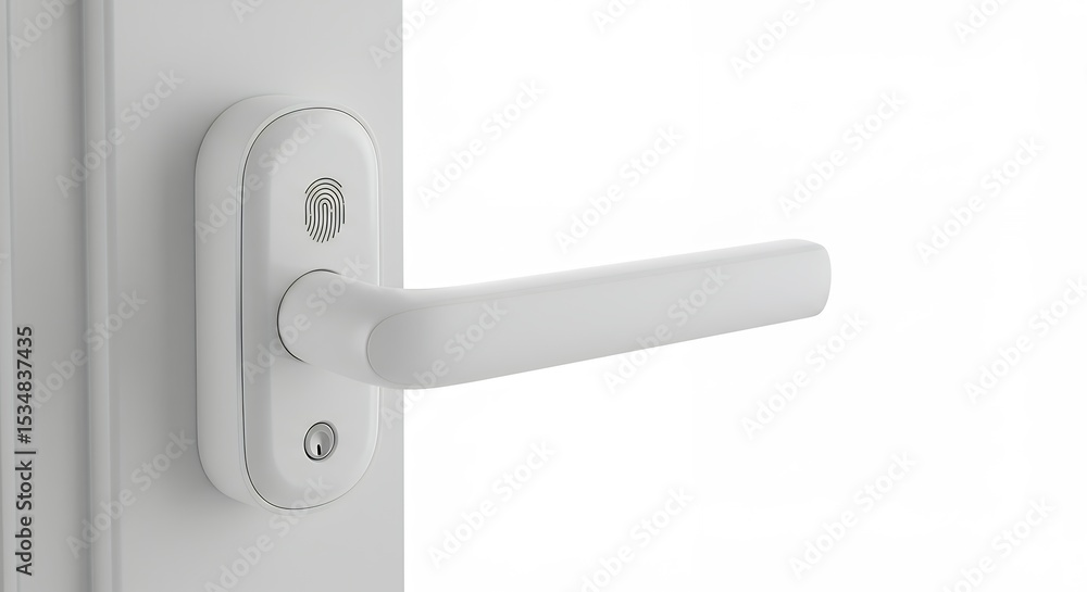 White door handle closeup White door handle closeup