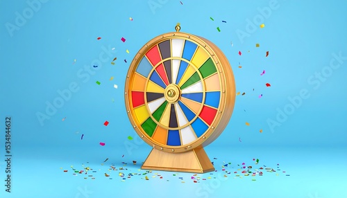 Colorful spinning wheel