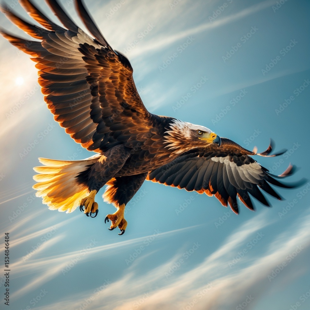 Obraz premium eagle in flight