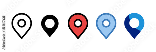 Pin Icon Element For Design