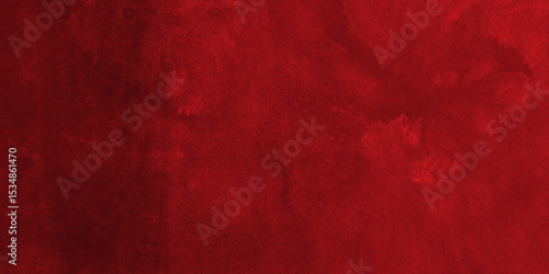 Dark abstract background with red grunge effect background. red velvet grunge texture fantasy smooth watercolor painted art design. Dark elegant red  shades aquarelle paint