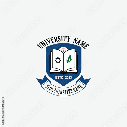 3070 educational logo school college university learning institute book academy organization