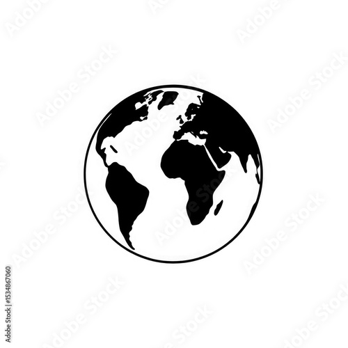 earth globe icon PNG and JPEG with transparent background	