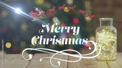 Merry Christmas, Christmas, Happy Christmas, merry bright 4k video