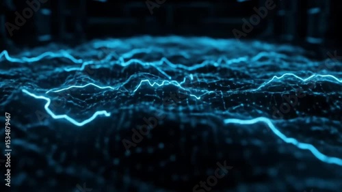 AI Neural Network Simulation in 3D Space