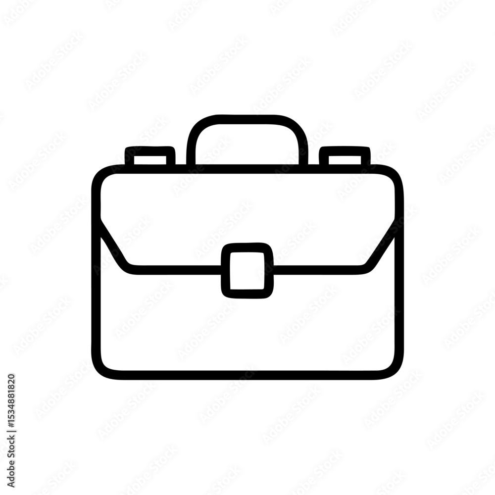 Business Briefcase Line Icon – Minimalist Black Outline Symbol for Office Work, Career, Job Search, Corporate Services, and Professional Tools Business Briefcase Line Icon – Minimalist Black Outline Symbol for Office Work, Career, Job Search, Corporate Services, and Professional Tools