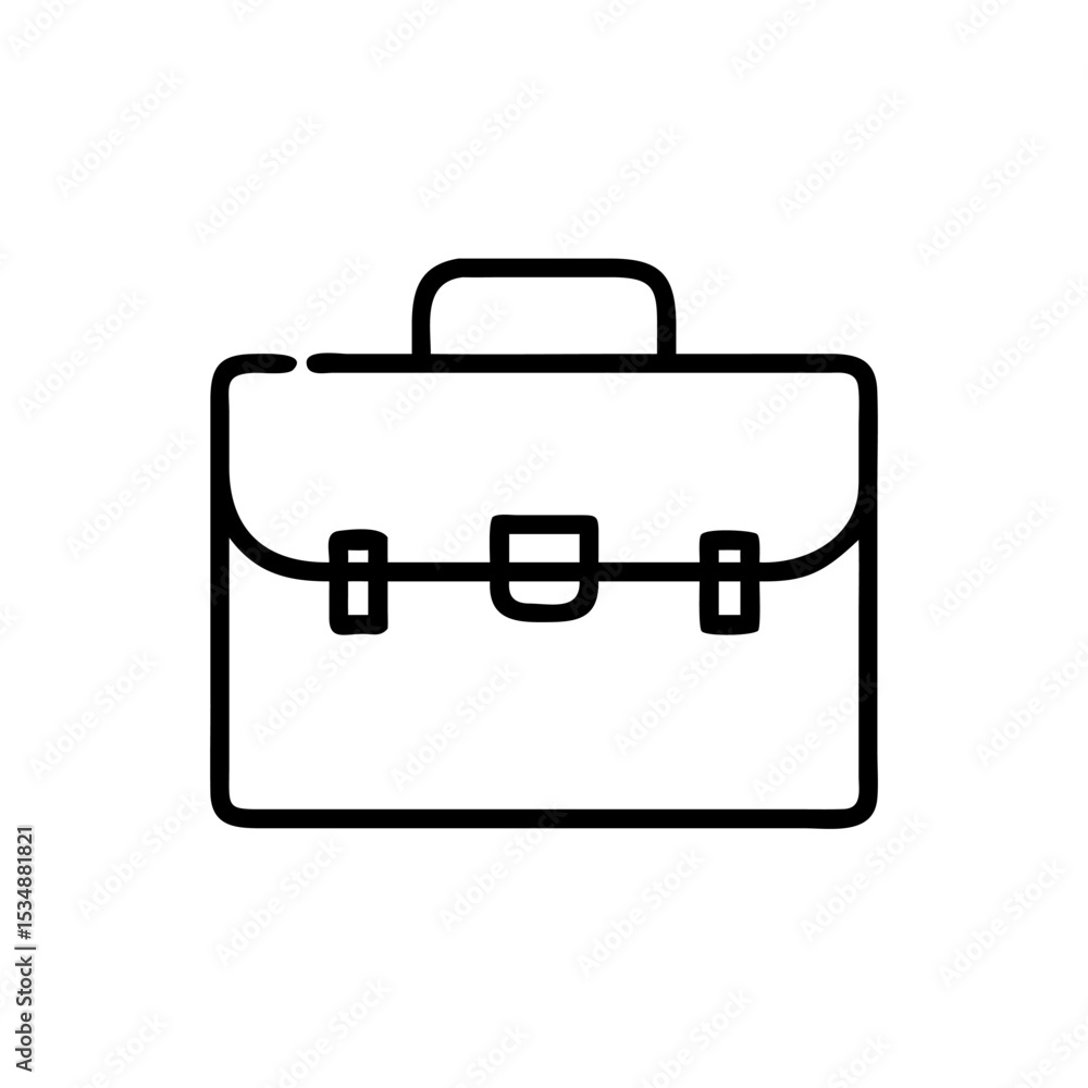 Business Briefcase Line Icon – Minimalist Black Outline Symbol for Office Work, Career, Job Search, Corporate Services, and Professional Tools Business Briefcase Line Icon – Minimalist Black Outline Symbol for Office Work, Career, Job Search, Corporate Services, and Professional Tools