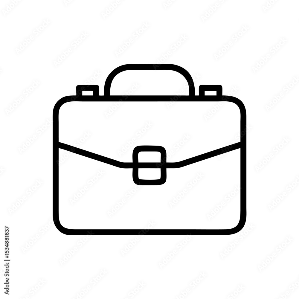 Business Briefcase Line Icon – Minimalist Black Outline Symbol for Office Work, Career, Job Search, Corporate Services, and Professional Tools Business Briefcase Line Icon – Minimalist Black Outline Symbol for Office Work, Career, Job Search, Corporate Services, and Professional Tools