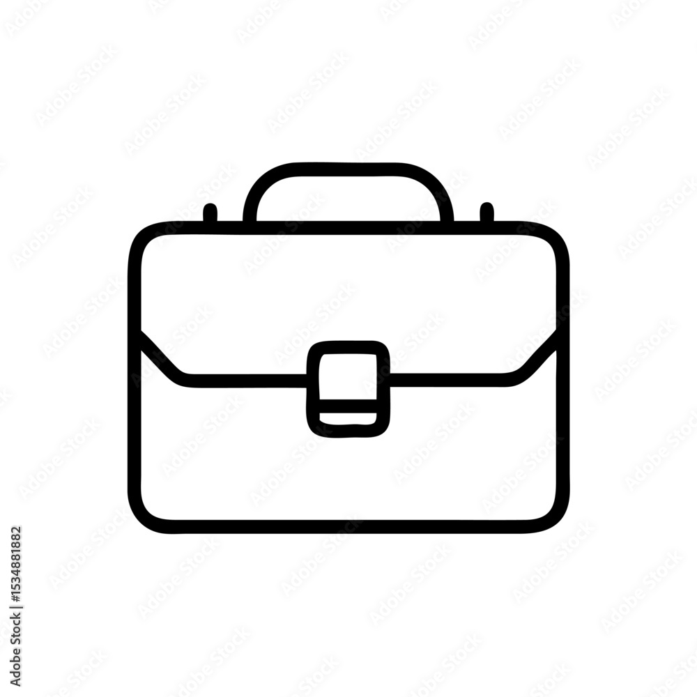 Business Briefcase Line Icon – Minimalist Black Outline Symbol for Office Work, Career, Job Search, Corporate Services, and Professional Tools Business Briefcase Line Icon – Minimalist Black Outline Symbol for Office Work, Career, Job Search, Corporate Services, and Professional Tools
