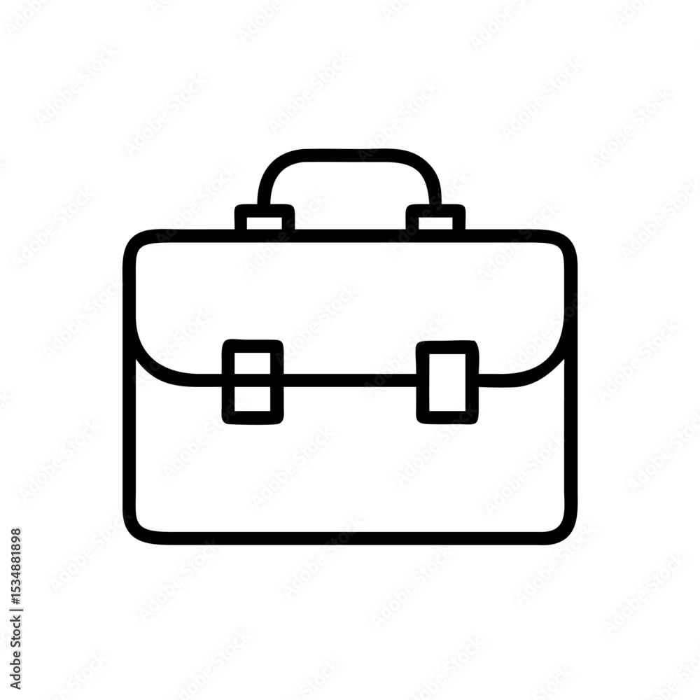 Business Briefcase Line Icon – Minimalist Black Outline Symbol for Office Work, Career, Job Search, Corporate Services, and Professional Tools Business Briefcase Line Icon – Minimalist Black Outline Symbol for Office Work, Career, Job Search, Corporate Services, and Professional Tools