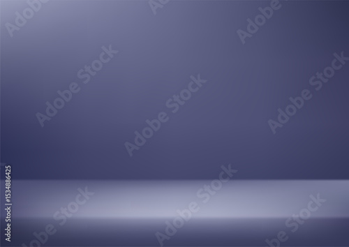 Dark blue studio room background. Template mock up for display of product. Business backdrop. Vector illustration.	