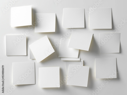 Wallpaper Mural sheet of blank adhesive labels placed on clean white background essential for organizing and identifying perfect for office supplies visuals or stationery product ads  Torontodigital.ca
