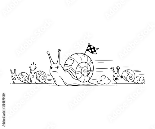 Helping snail win race