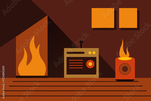 wooden-floor-and-vintage-radio-in-fire-lit-room--.svg