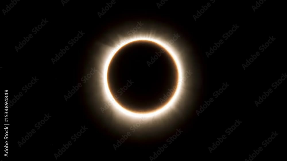 Dramatic total solar eclipse showcasing corona glow against stark dark sky in space providing a celestial astronomical event and phenomenon Dramatic total solar eclipse showcasing corona glow against stark dark sky in space providing a celestial astronomical event and phenomenon