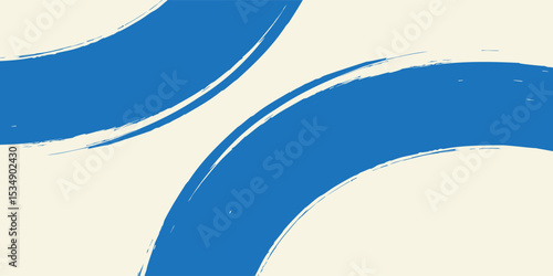 Abstract grunge grainy blue brush stroke with spray texture. Hand drawn distress damaged vintage modern art simple abstract