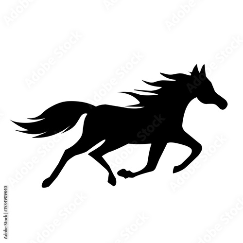 Wallpaper Mural horse silhouette illustration Torontodigital.ca