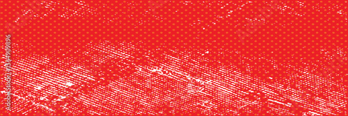 Red halftone dots blue color pattern gradient grunge texture background. Dot pop art comic sport style. . Eps10 vector illustration
