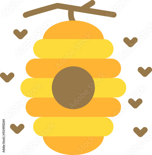 Beehive Flat Icon