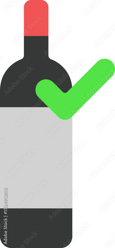 Wine Selection Flat Icon Wine Selection Flat Icon