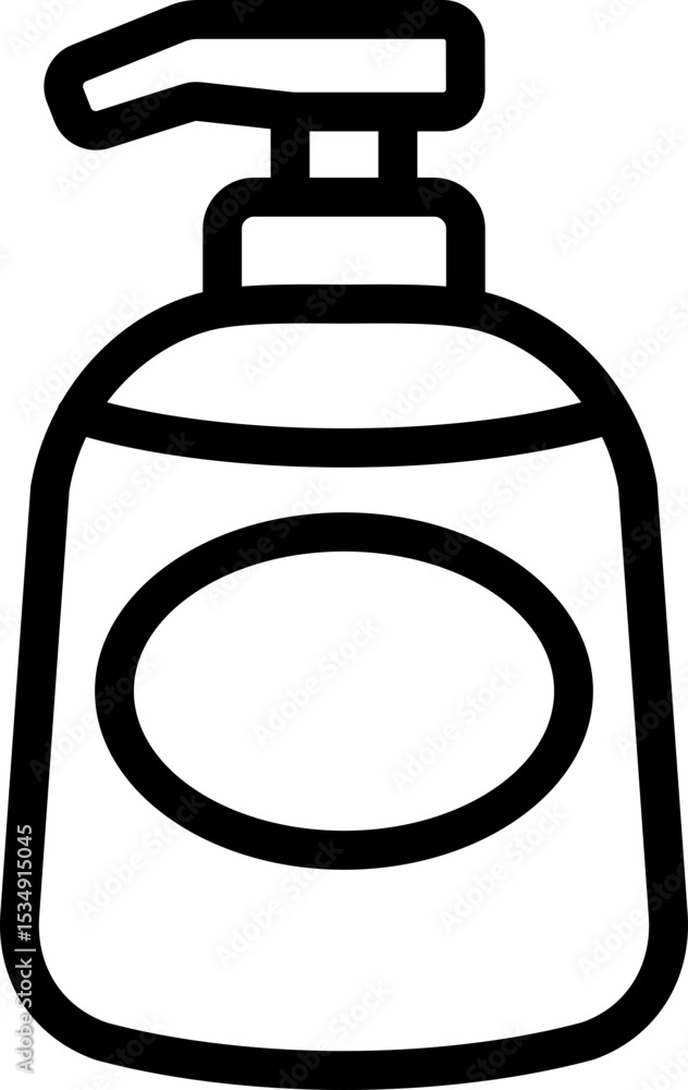 Obraz premium Soap Dispenser Line Icon