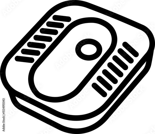 Squat Toilet Line Icon