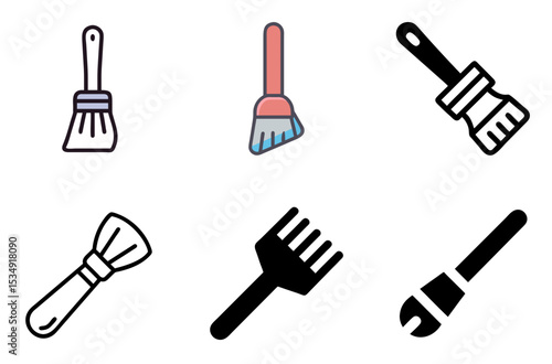 Brush Icon Paint Clean Apply Tool Pack