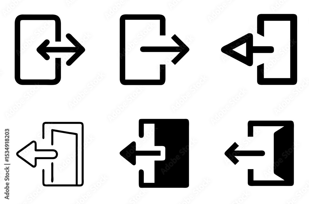 Exit Icon Leave Away Close End Pack Exit Icon Leave Away Close End Pack