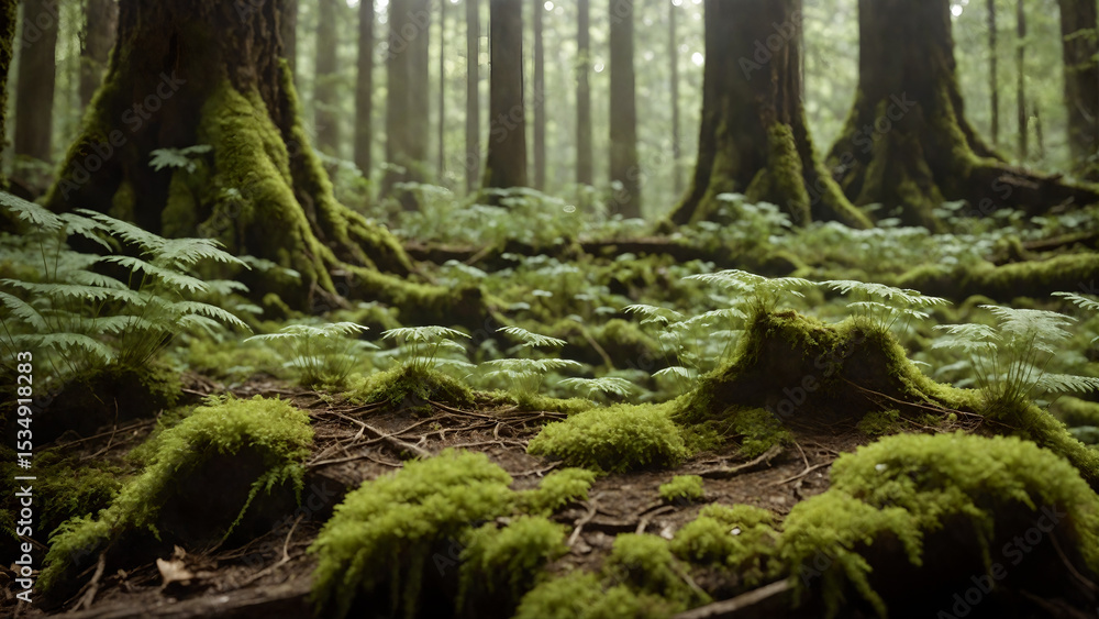 Fototapeta premium fern in the forest