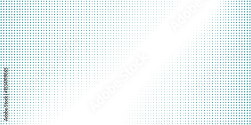 Abstract Transparent Vector Gradient Blue Color Halftone Background Staggered Dots Pattern Simple Art